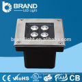 IP65 4X1W quadrado luz LED subterrânea, DMX512 luz subterrânea LED RGB
